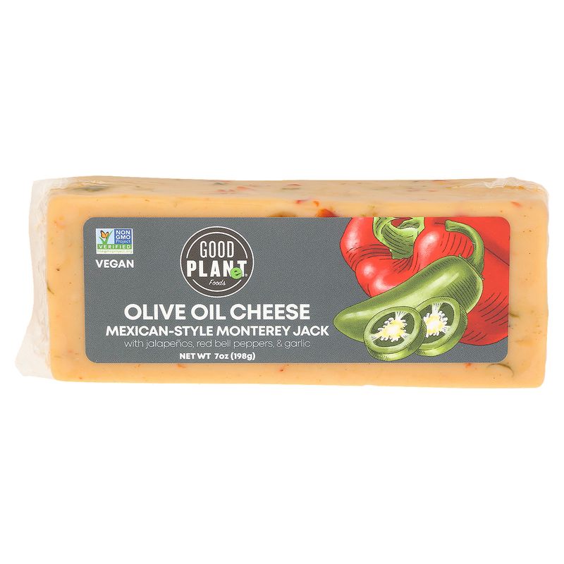 Good Planet Foods Mexican-Style Monterey Jack Olive Oil Cheese, 7 oz