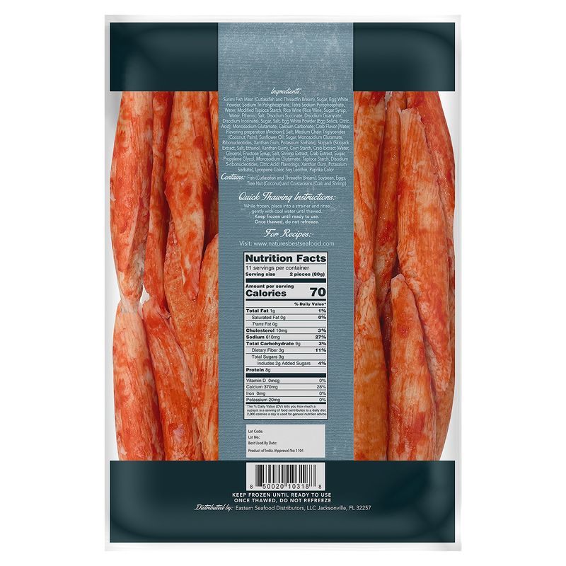 Nature's Best Seafood Surimi Super Snow Crab Legs, 32 oz