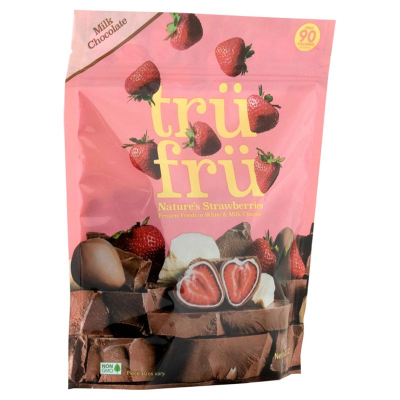 Trü Frü Nature's Strawberries in White &amp; Milk Chocolate, 20 oz