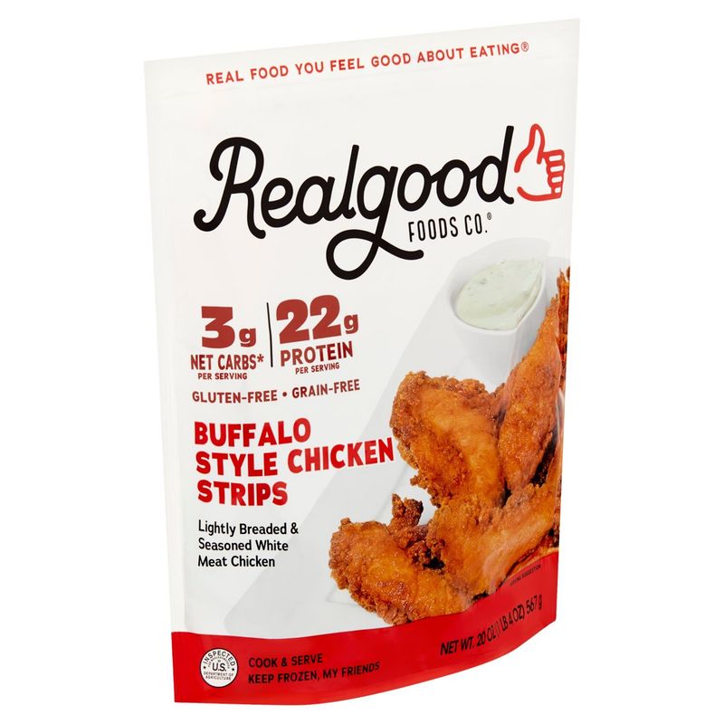 Realgood Foods Co. Buffalo Style Chicken Strips, 20 oz