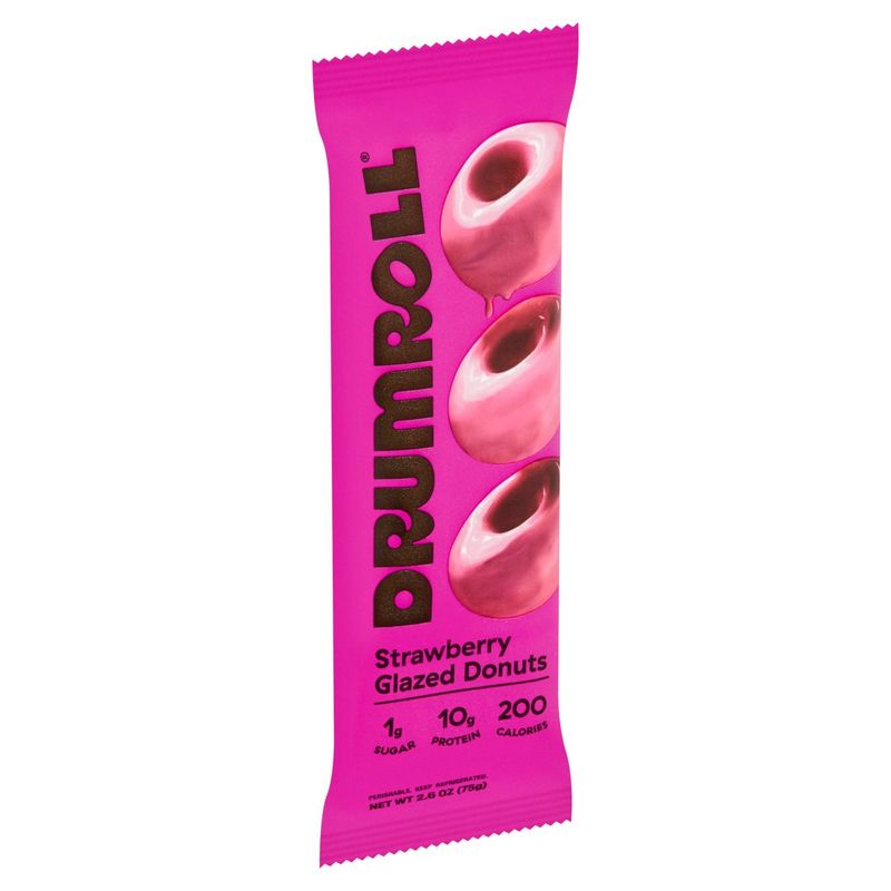 Drumroll Strawberry Glazed Donuts, 2.6 oz