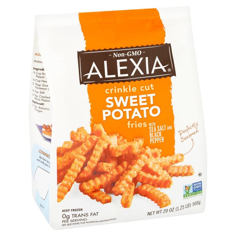 Alexia Crinkle Cut Sweet Potato Fries with Sea Salt and Black Pepper, 20 oz