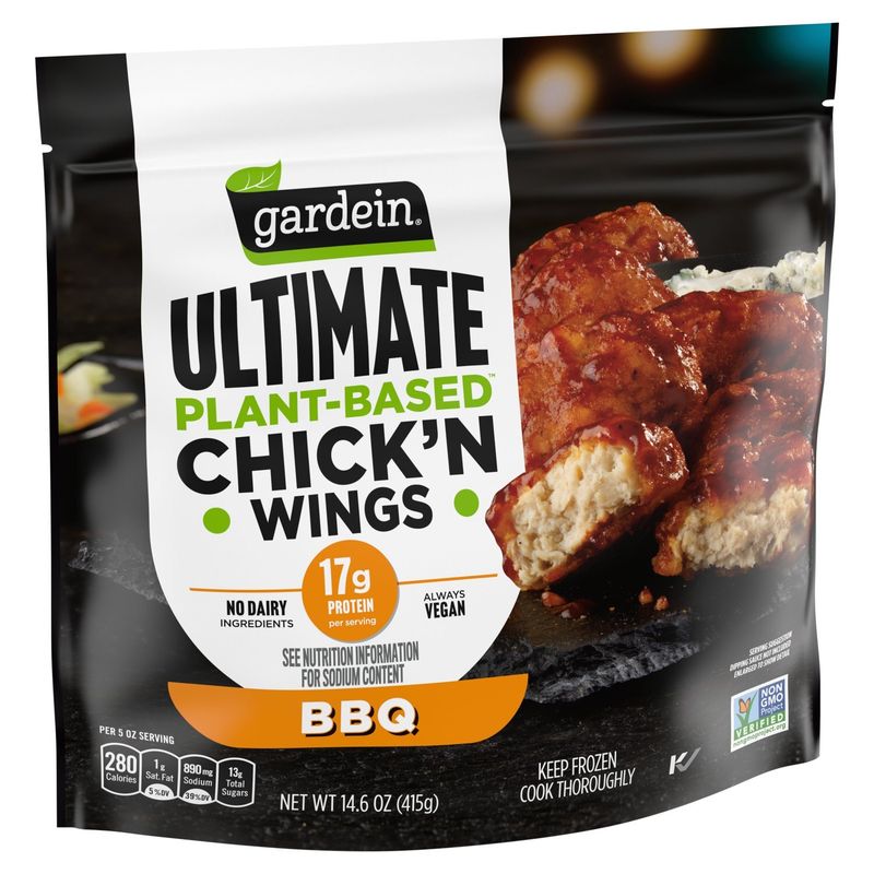 Gardein BBQ Ultimate Plant-Based Chick'n Wings, 14.6 oz