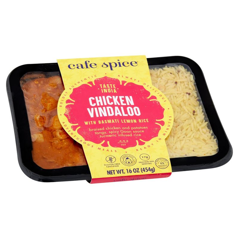Cafe Spice Chicken Vindaloo with Basmati Lemon Rice, 16 oz