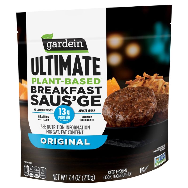 Gardein Original Ultimate Plant-Based Breakfast Saus'ge, 6 count, 7.4 oz