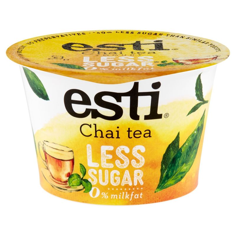 Esti Less Sugar Chai Tea Yogurt, 5.3 oz