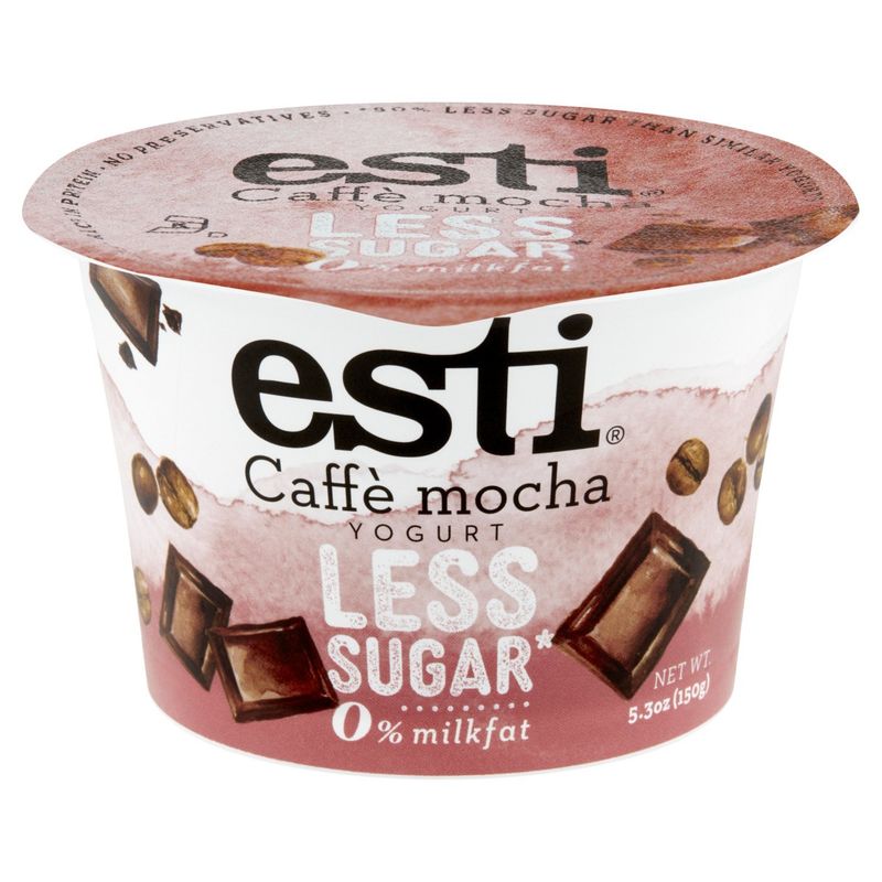 Esti Less Sugar Caffè Mocha Yogurt, 5.3 oz