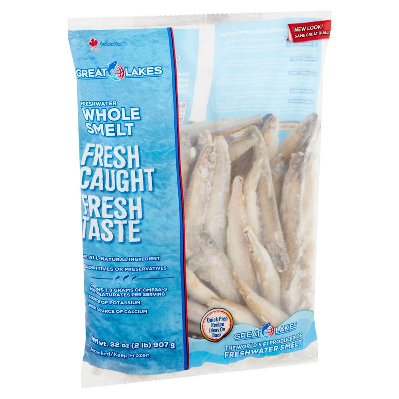 Great Lakes Freshwater Whole Smelt, 32 oz
