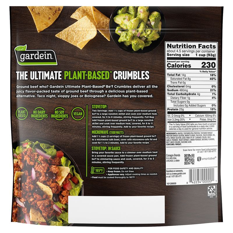 Gardein Ultimate Plant-Based Ground Be'f Crumbles, 14 oz