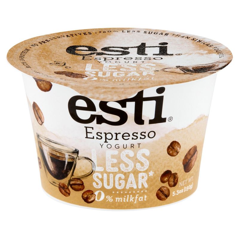 Esti Less Sugar Espresso Yogurt, 5.3 oz