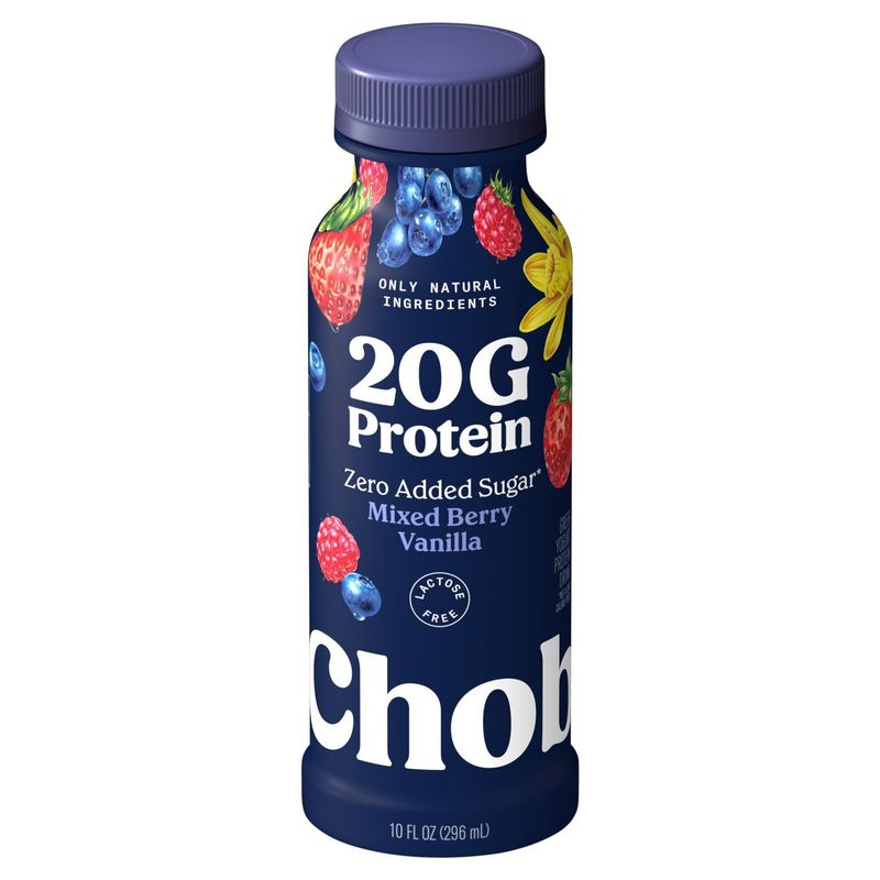 Chobani 20g Protein Mixed Berry Vanilla Greek Yogurt Protein Drink, 10 fl oz