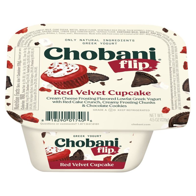 Chobani Flip Red Velvet Cupcake Greek Yogurt, 4.5 oz