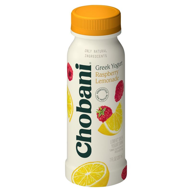 Chobani Raspberry Lemonade Lowfat Greek Yogurt Drink, 7 fl oz