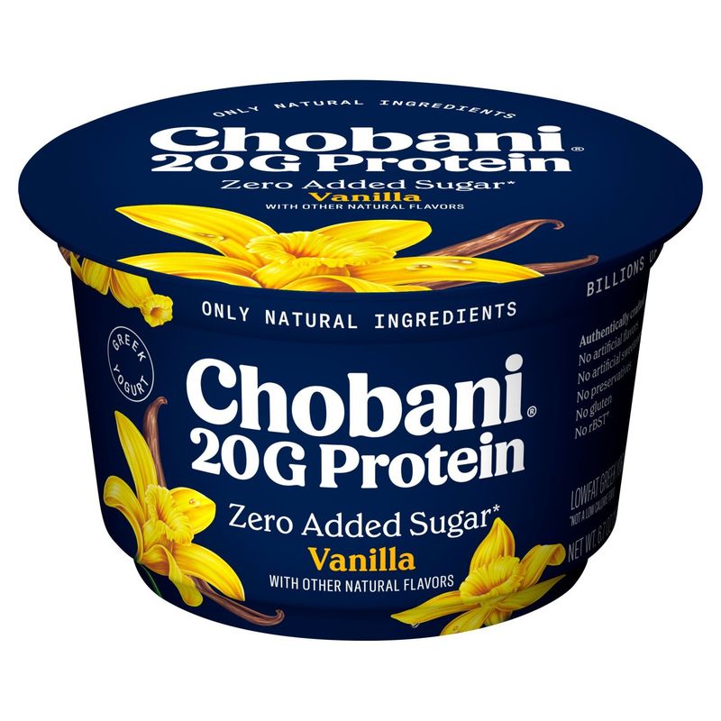 Chobani Vanilla Lowfat Greek Yogurt, 6 oz
