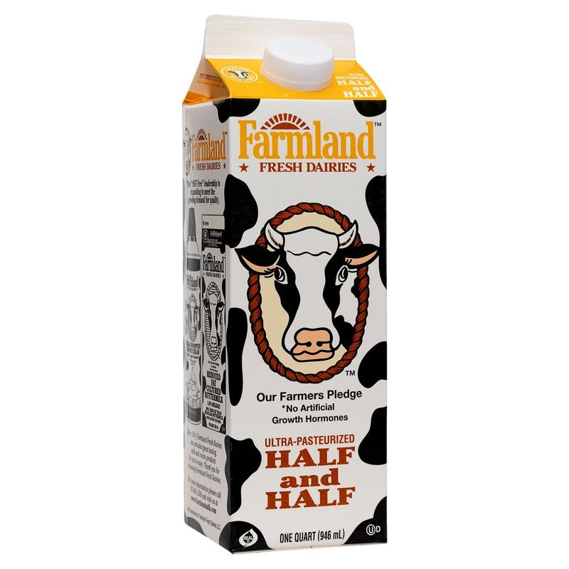 Farmland Fresh Dairies Half and Half, 1 quart