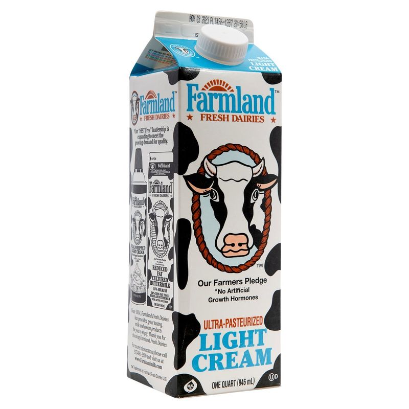 Farmland Fresh Dairies Light Cream, 1 quart