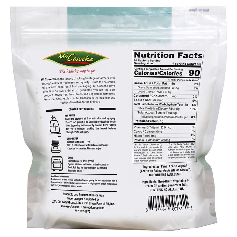 Mi Cosecha Breadfruit Tostones, 1.25 lb