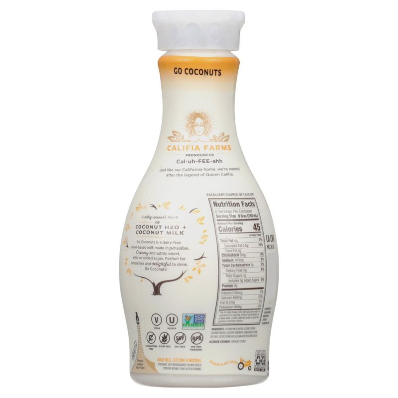 CALIFIA FARMS Go Coconuts Coconut Milk &amp; Coconut Water Blend, 48 fl oz