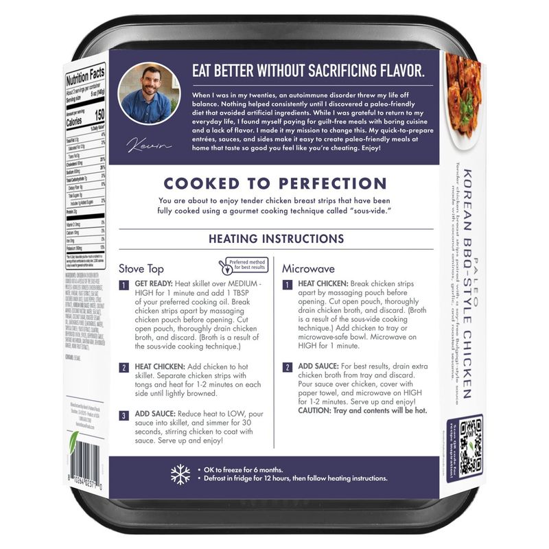 Kevin's Natural Foods Paleo Korean BBQ-Style Chicken, 16 oz