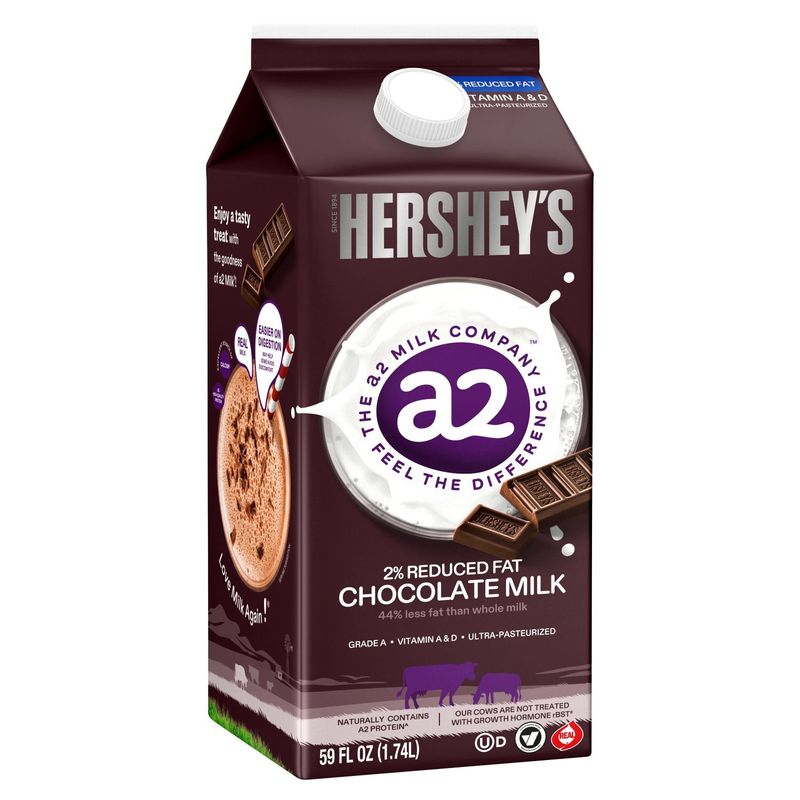 a2 Hershey's 2% Reduced Fat Chocolate Milk, 59 fl oz