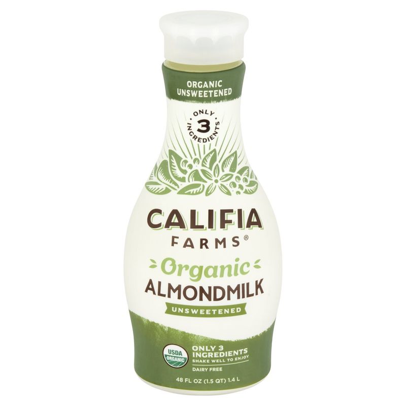 Califia Farms Organic Unsweetened Almondmilk, 48 fl oz