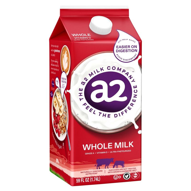 The a2 Milk Company a2 Whole Milk, 59 fl oz