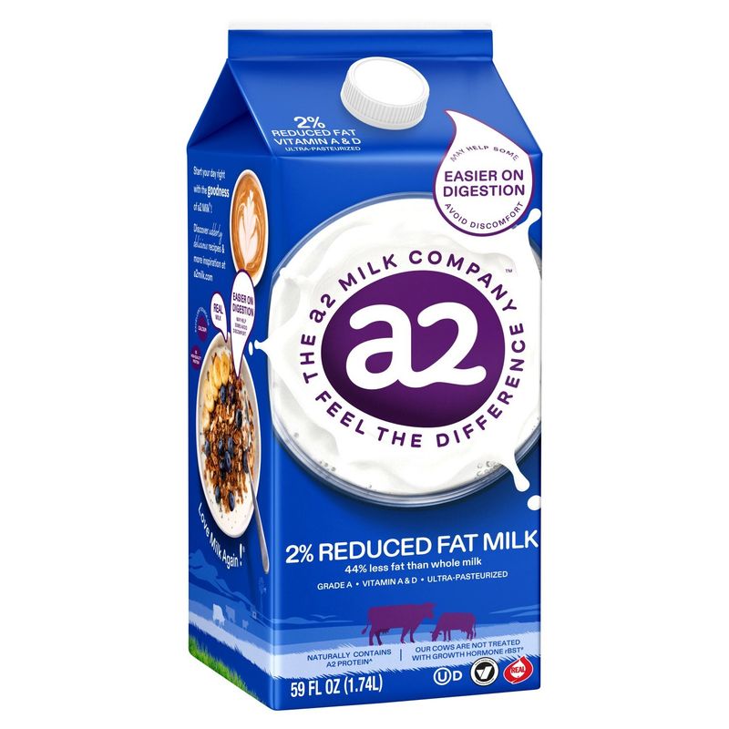 The a2 Milk Company a2 2% Reduced Fat Milk, 59 fl oz