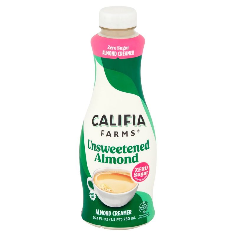 Califia Farms Unsweetened Almond Creamer, 25.4 fl oz