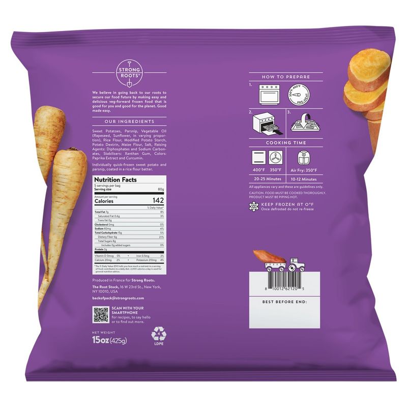 Strong Roots Mixed Root Vegetable Fries, 15 oz
