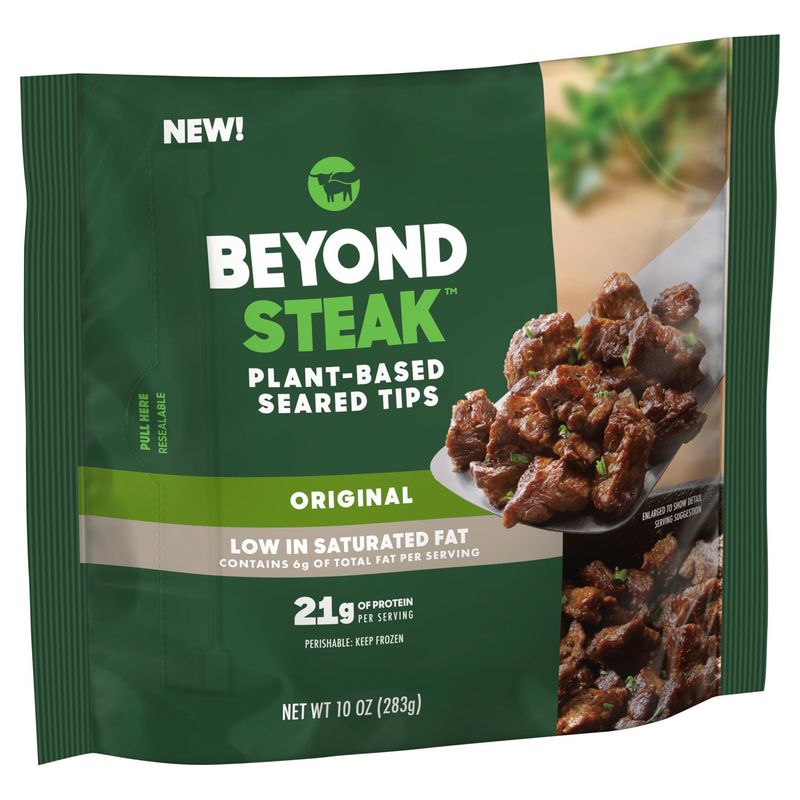 Beyond Meat Original Plant-Based Seared Tips Steak, 10 oz