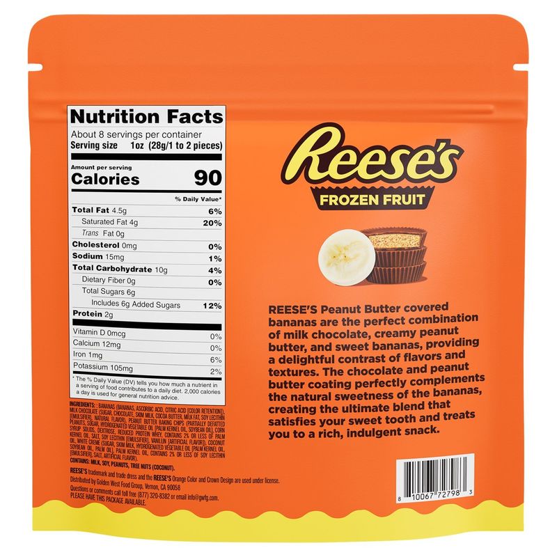Reese's Banana Slices Frozen Fruit, 8 oz