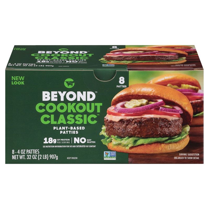 Beyond Meat Cookout Classic Plant-Based Patties, 4 oz, 8 count