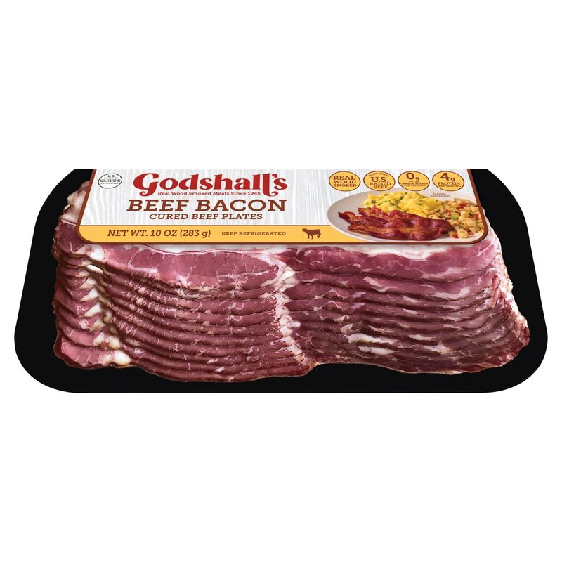 Godshall's Beef Bacon Cured Beef Plates, 10 oz