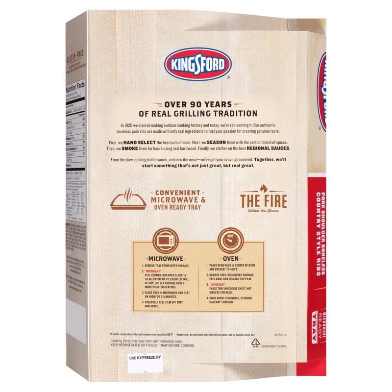 Kingsford™ Boneless Pork Ribs 16 oz. Tray
