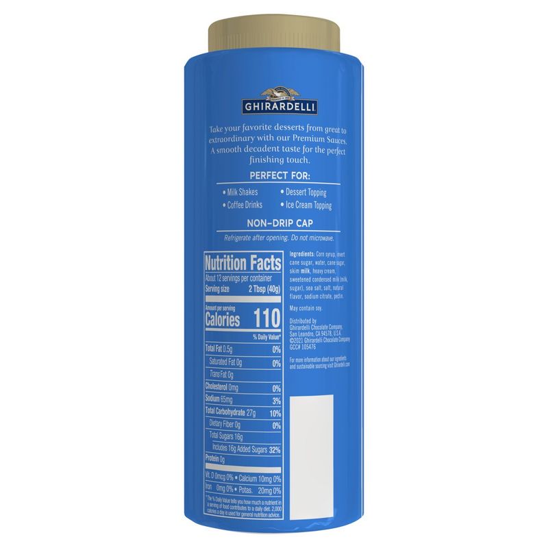 Ghirardelli Sea Salt Caramel Premium Sauce, 16 oz