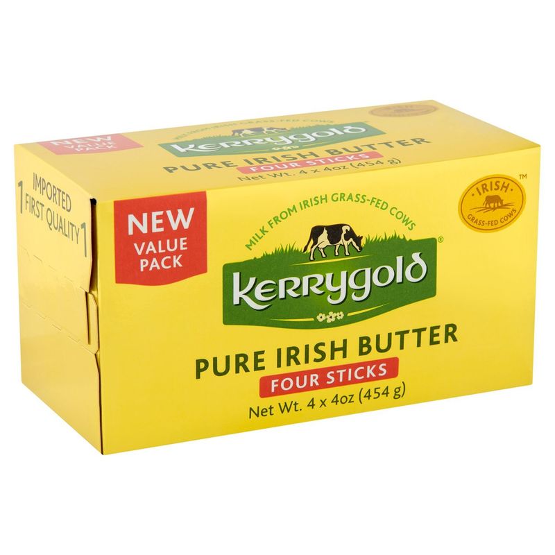 Kerrygold Pure Irish Butter Value Pack, 4 oz, 4 count
