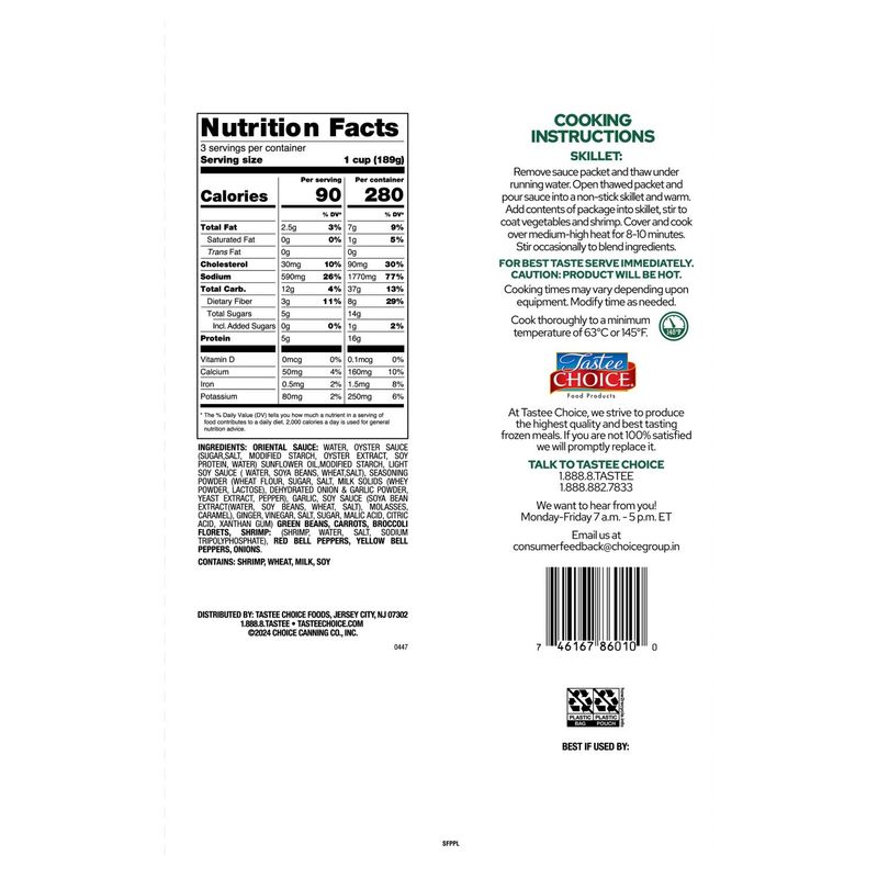 Tastee Choice Shrimp Stir Fry, 20 oz