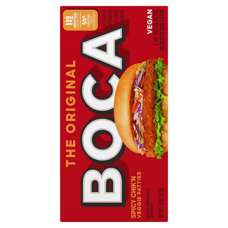 Boca The Original Spicy Chik'n Veggie Patties, 4 count, 10 oz