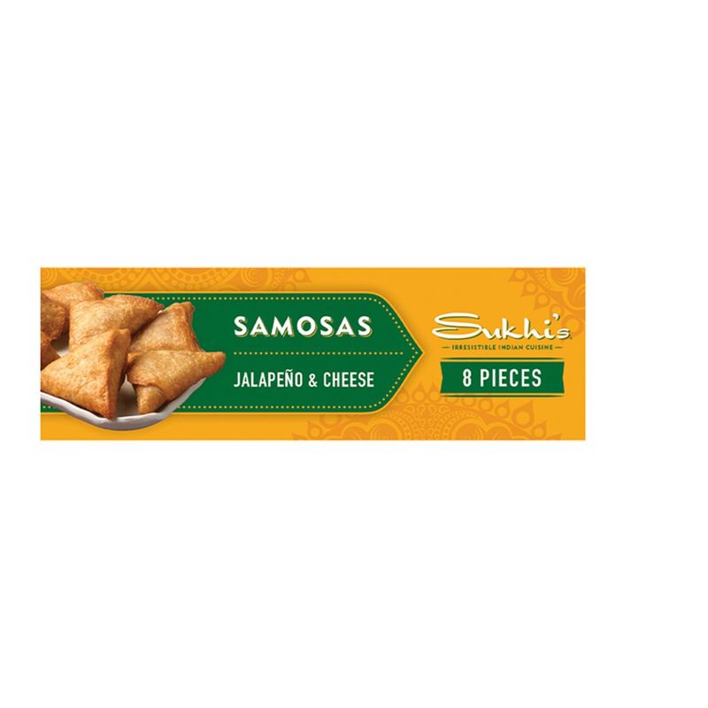 Sukhi's Jalapeño &amp; Cheese Samosas, 8 count, 8 oz