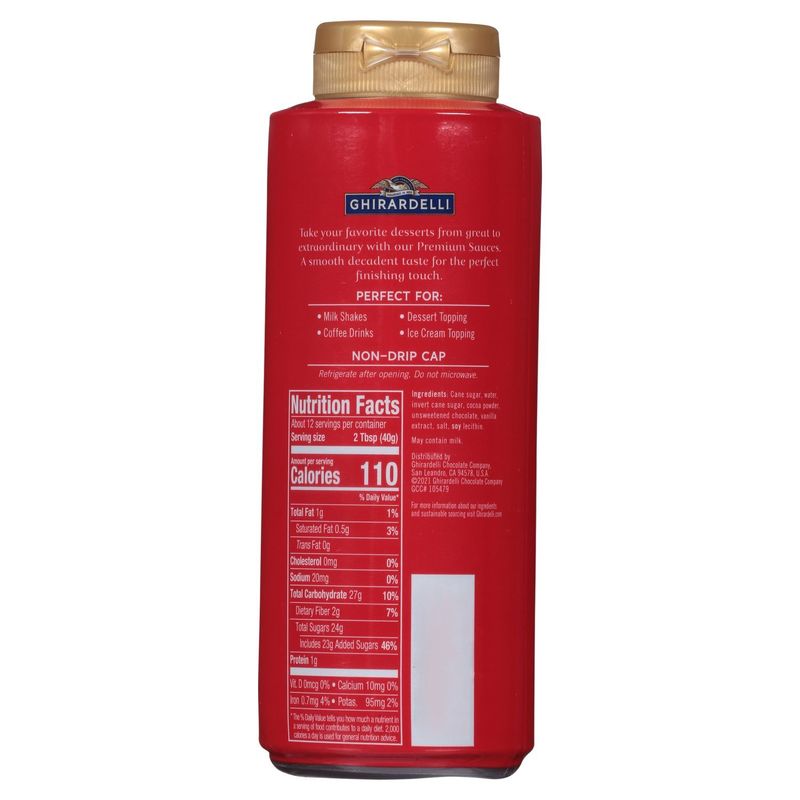 GHIRARDELLI Chocolate Premium Sauce, 16 oz