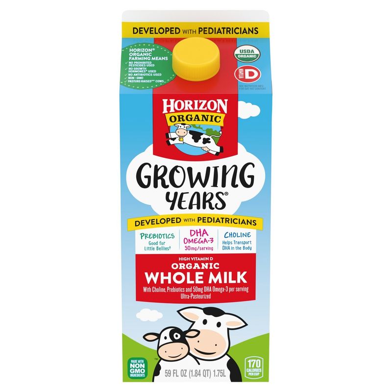 Horizon Organic Growing Years Organic Whole Milk, 59 fl oz
