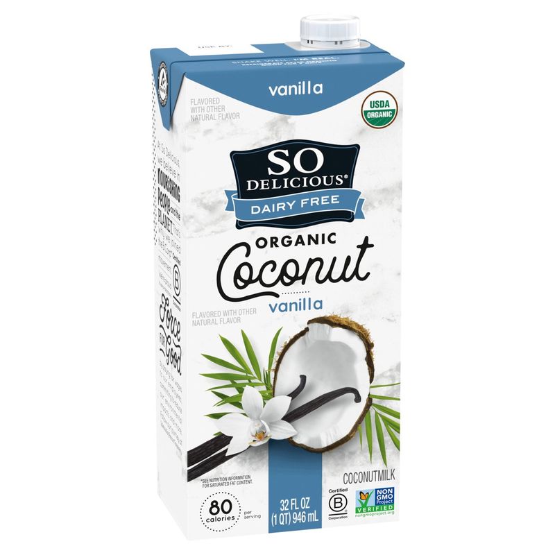 So Delicious Dairy Free Organic Vanilla Coconutmilk, 32 fl oz