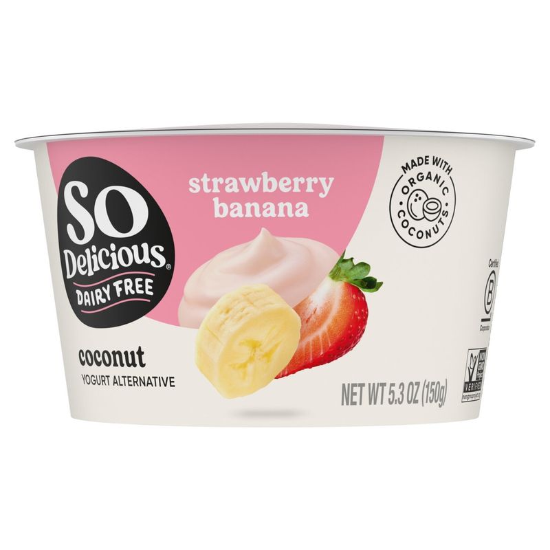 So Delicious Dairy Free Strawberry Banana Coconut Yogurt Alternative, 5.3 oz