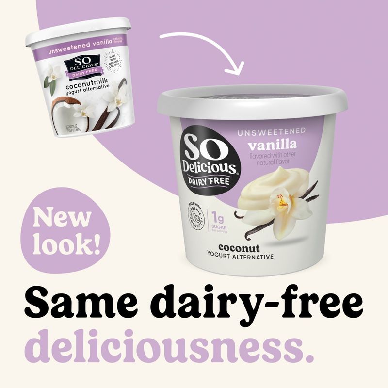 So Delicious Dairy Free Unsweetened Vanilla Coconut Yogurt Alternative, 24 oz