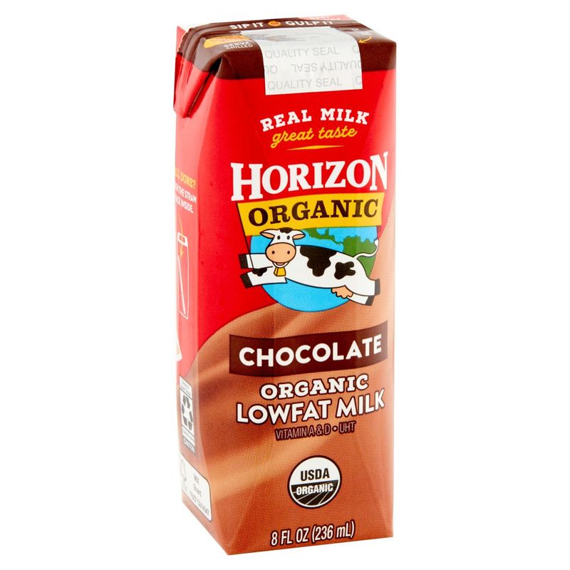 Horizon Organic Chocolate Organic Lowfat Milk, 8 fl oz