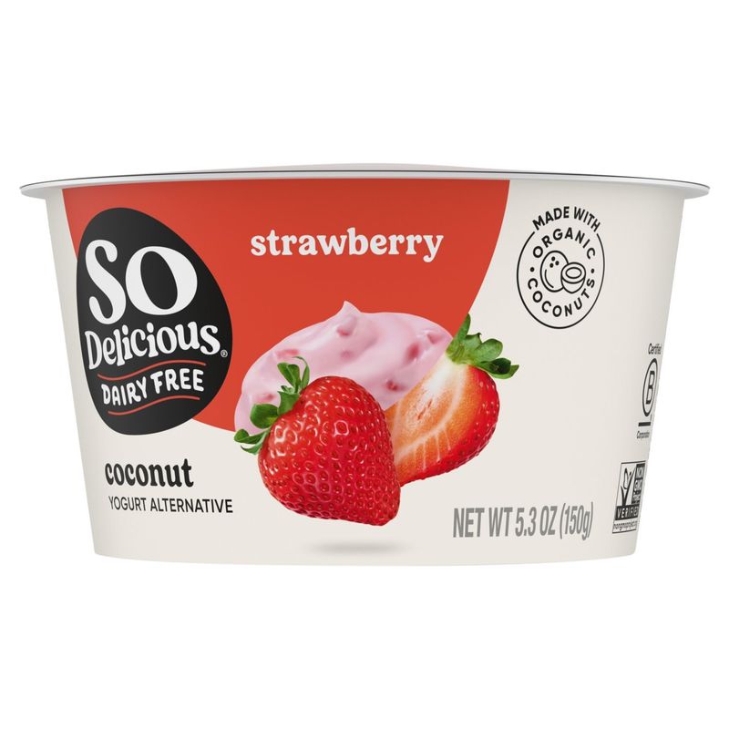 So Delicious Dairy Free Strawberry Coconut Yogurt Alternative, 5.3 oz