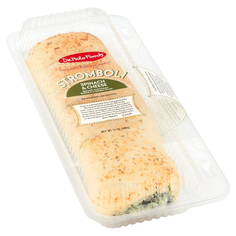 DePalo Foods Spinach &amp; Cheese Stromboli, 14 oz