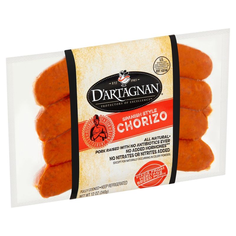 D'Artagnan Spanish Style Chorizo, 12 oz