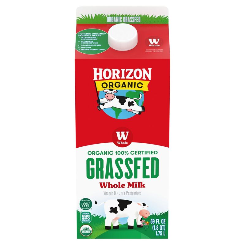 Horizon Organic Grassfed Vitamin D Milk, half gallon