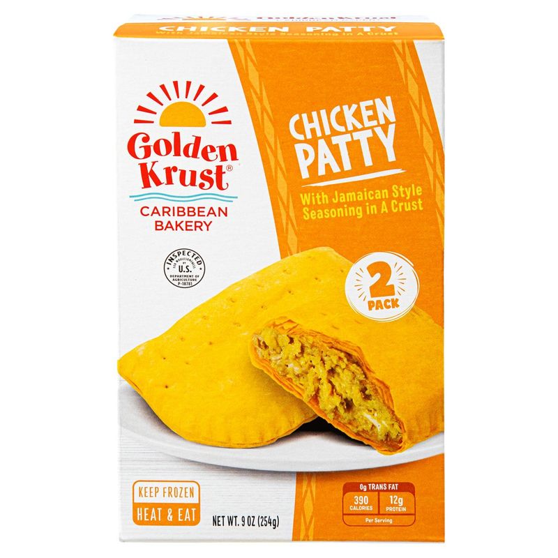 Golden Krust Chicken Patty, 2 count, 9 oz